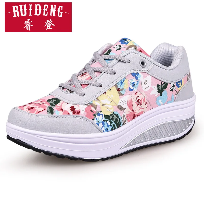 Women Shoes 2018 Fashion Sneakers Women Basket Femme Comfortable Wedges Sneakers chaussure femme Women Vulcanize Shoes