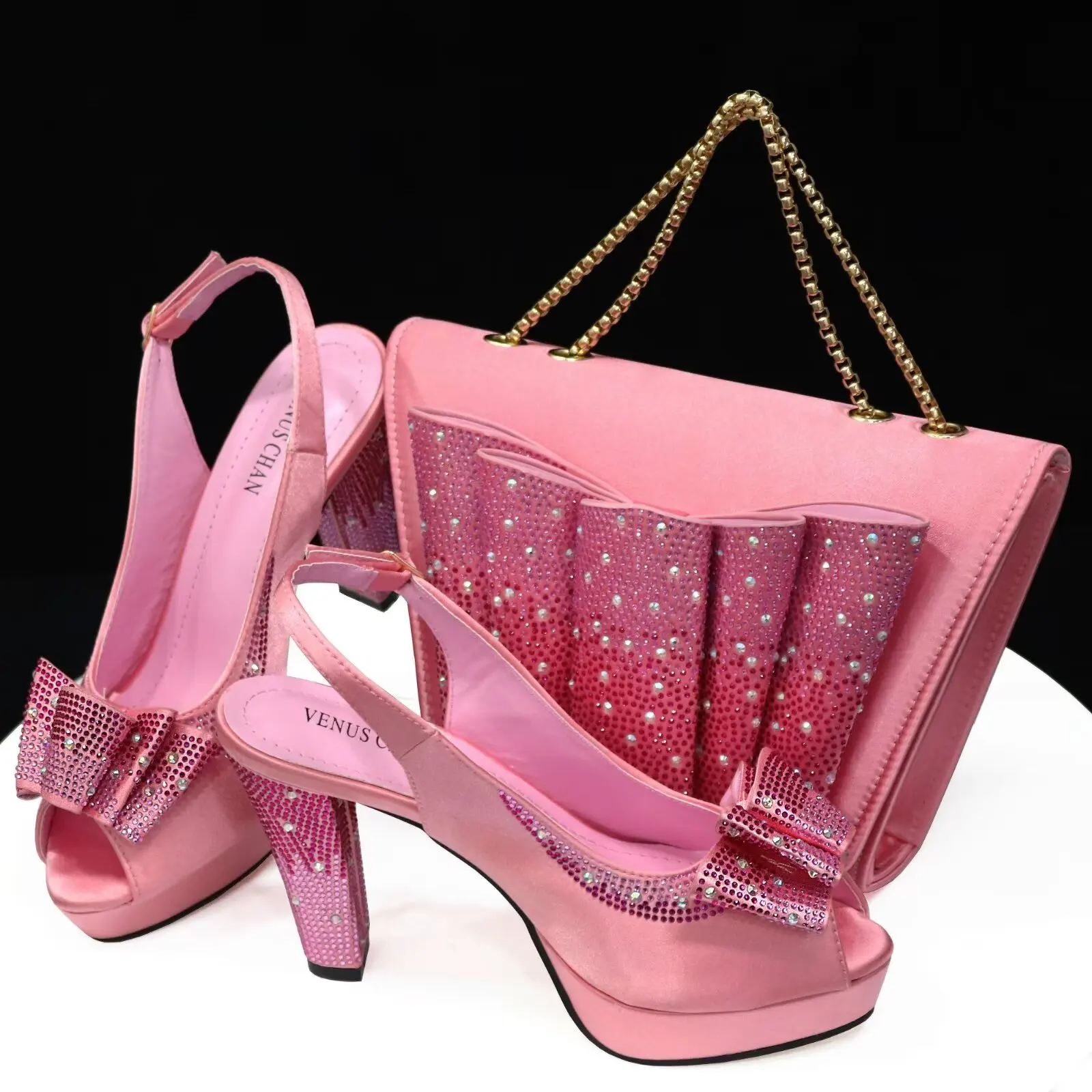 doershow Charming Shoes And Bag Matching Set With  Hot Selling Women Italian Shoes And Bag Set For Party Wedding!   SFG1-4