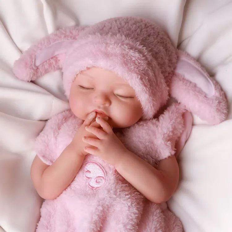 RTS Nancy 16 Inch Full Body Silicone Reborn Baby Dolls Sleeping Infant Girl Pacifier Ready Doll Quick Ship Low MOQ
