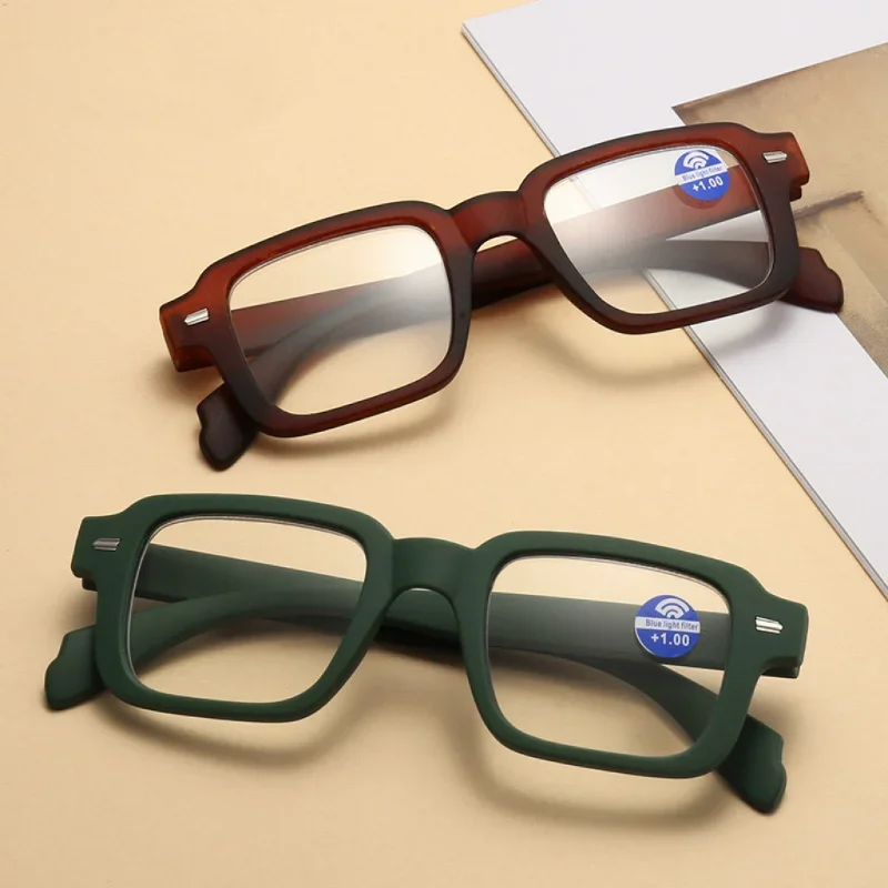 New Square Reading Glasses Fashion Women Man Eyeglasses Versatile Simple Presbyopia Hyperopia Eyewear+1.0+2.0+2.5+3.0+3.5+4.0