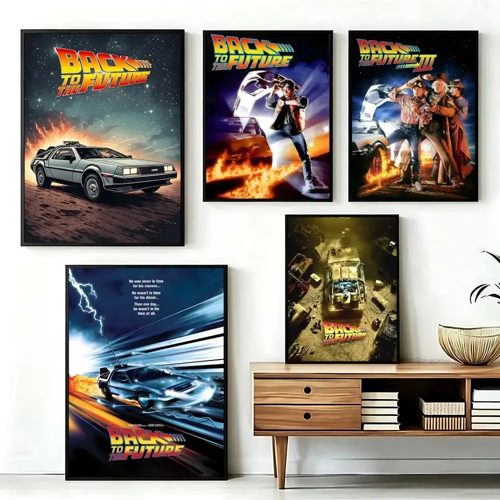 movie Back to the Future Poster HD Printing Fresh and Nordic Home Decor Wall Art for the Living Rooms Hallways Gift Giving