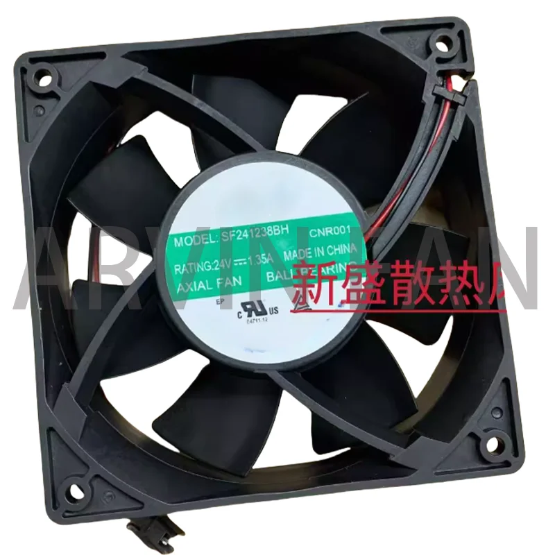 SF241238BH 24V 1.35A พัดลมปริมาณอากาศสูงใหม่ล่าสุด
