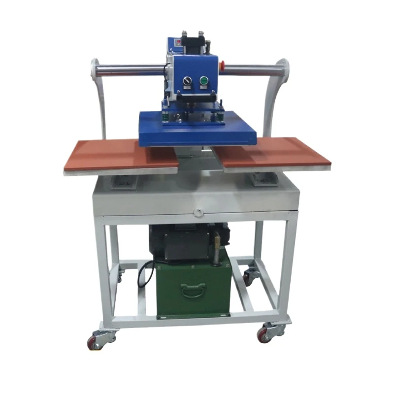 Hydraulic up-slide hydraulic double-station garment printing machine