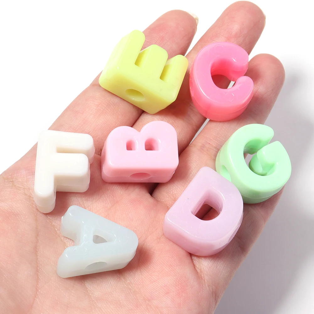 Apx 170pcs Alphabet Beads Mixed Color Side Hole Letter Spacer Beads for Bracelet Necklace Keychain Phone Lanyard Jewelry Making