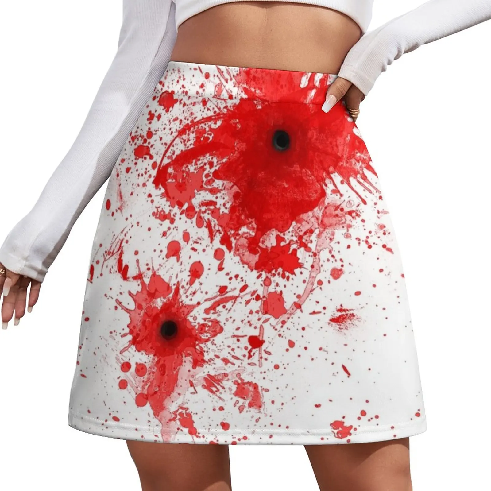 

Blood spatter / bullet wound - costume Mini Skirt womans clothing Clothes for summer skirts for women 2023