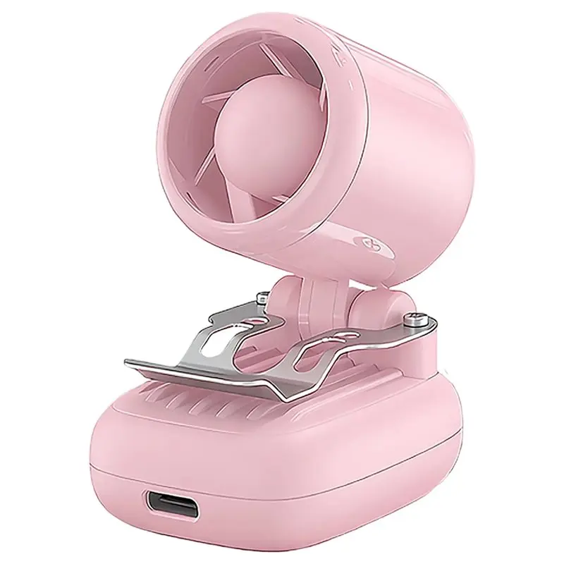 

B82B-Hands-Free Mini Clip On Fan, Powered Personal Fan With 3 Speeds, Portable Hat Fan For Hiking, Fishing Running, Travel