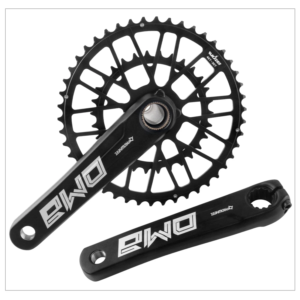 Prowheel Rennrad-Kurbelgarnitur 165 170 172,5 mm Doppelgeschwindigkeits-Kettenblatt 46/30 Zähne 48/32 Zähne 50/34 Zähne 52/36 Zähne 53/39 Zähne Geschwindigkeit Fahrradkettenblatt – Detail 23