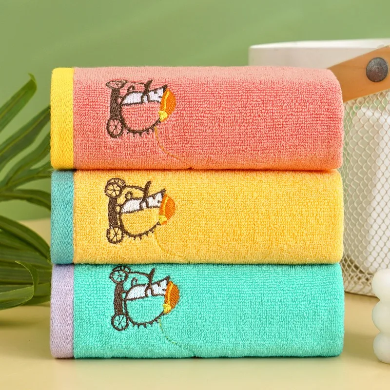 Cotton Baby Towels Soft Cartoon Children Bath Towel for Newborns Kids Handkerchief Bathing Shower Face Washcloth Towels 73x33cm