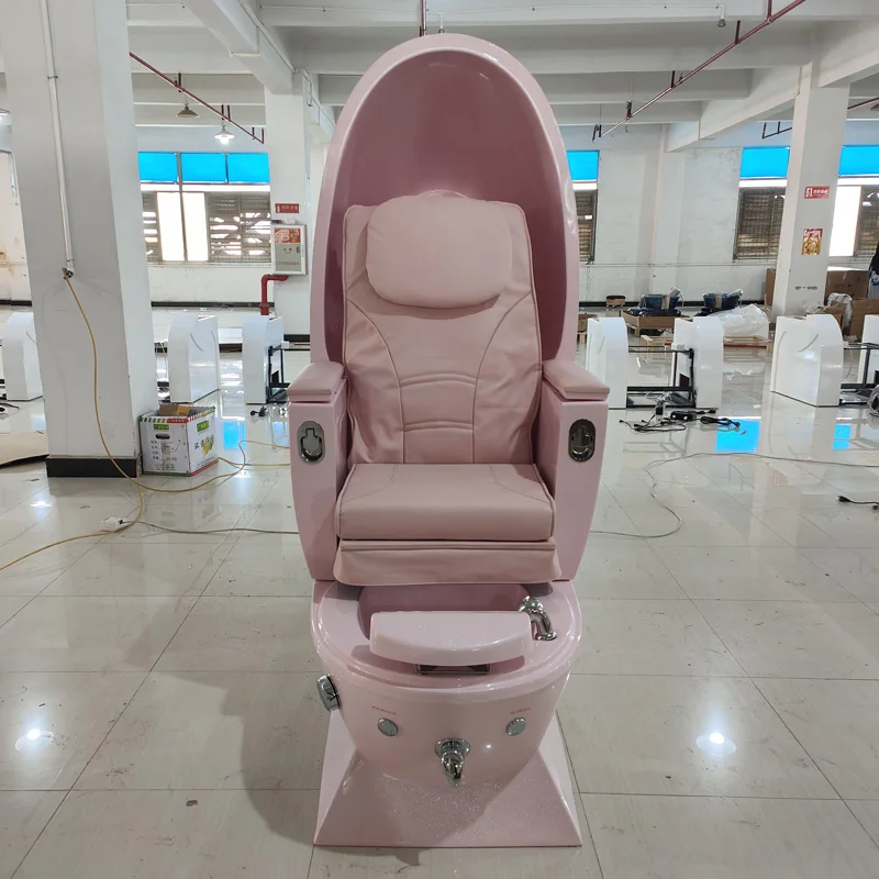 Manicure Egg-shaped Space Capsule Pedicure Chair With Foot Basin Manicure Chair Foot