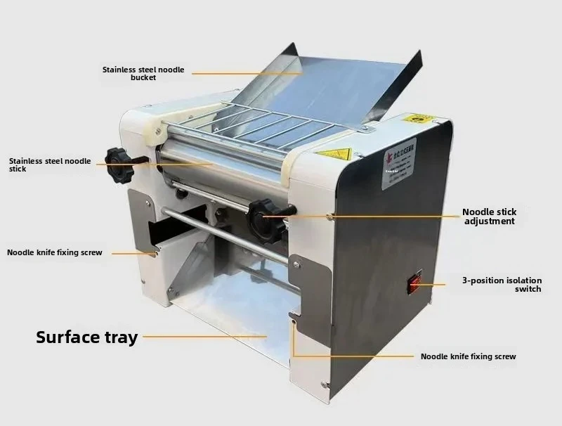 Automatic Bakery Press Roller Flattening Croissant Bread Pizza Pastry Kneader Electric Dough Sheeter Laminator Machine