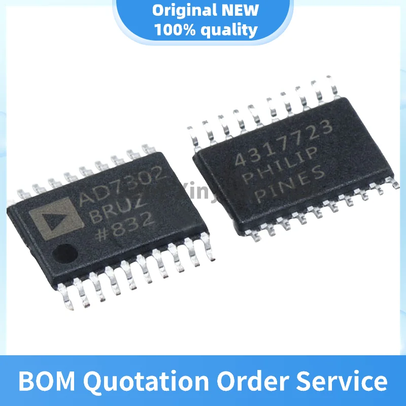 

AD7302BRUZ TSSOP20 integrated circuit IC digital-to-analog converter original and authentic