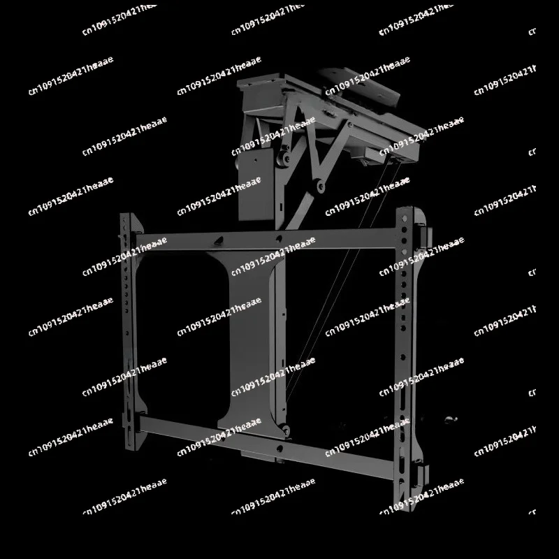 Suitable for   Home  Motorized Lift Flip Down Mount 32-75 Inch Tvs Remote Control Electric Folding Ceiling Bracket