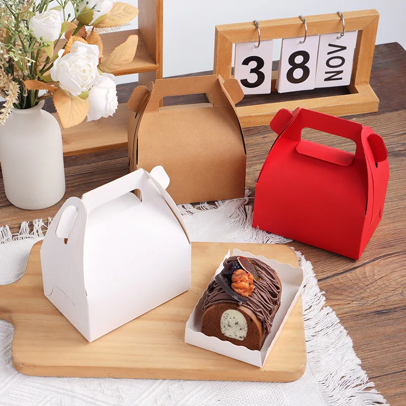 

30pcs,Handheld Kraft Paper Dessert Box - Perfect for Small Baked Goods,Bakeries,Home Bakers Eco-Friendly Packaging Solution