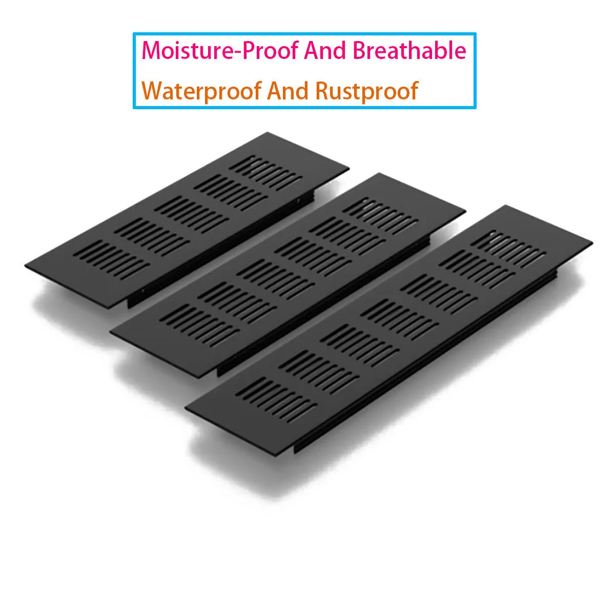 Aluminum Alloy Ventilation Grille, Breathable Mesh Length 100-500mm, Cabinet Ventilation Mesh Cover Hardware Width 100/150/200m