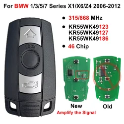 Smart Remote Key CAS3 KR55WK49127 PCF7945 Chip 315/868MHz For 2006 - 2012 BMW 1/3/5/7 Series X1/X6/Z4