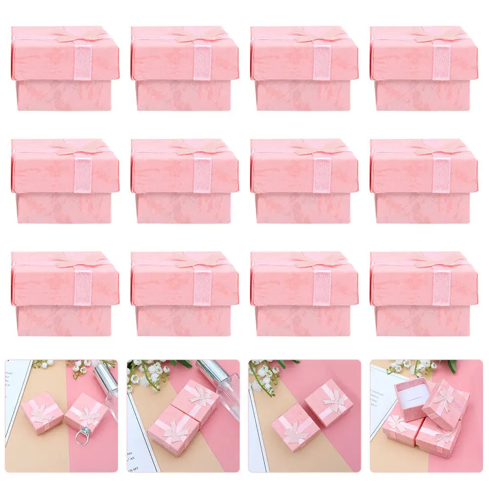 

12Pcs Jewelry Gift Boxes Elegant Minimalist Design Jewelry Storage Container for Necklace Earring Ring Brooch Hair Clip
