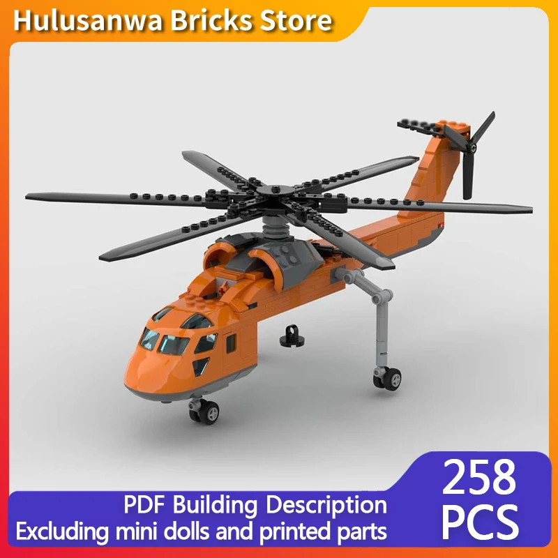 

Вертолет CH-54 с лебедкой, модель MOC, конструктор, военная техника, модульная технология, подарки, праздничный набор для сборки, детские игрушки