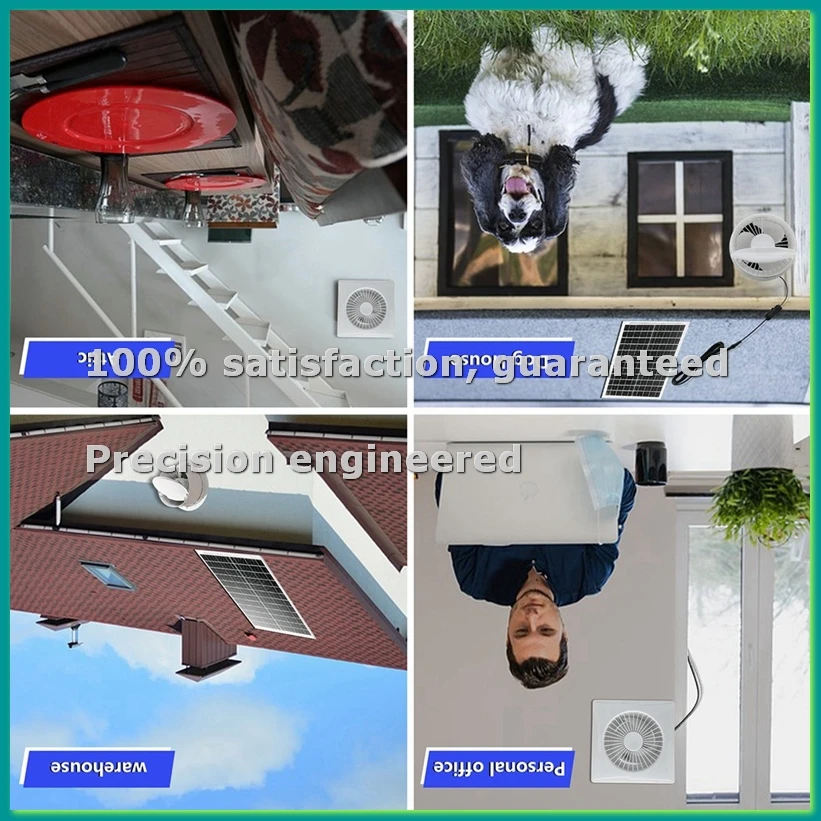 

Новый 4-дюймовый высокоскоростной бесшумный солнечный вентилятор с панелью 8 Вт для вытяжки в курятниках, теплицах, сарайках B-TCES