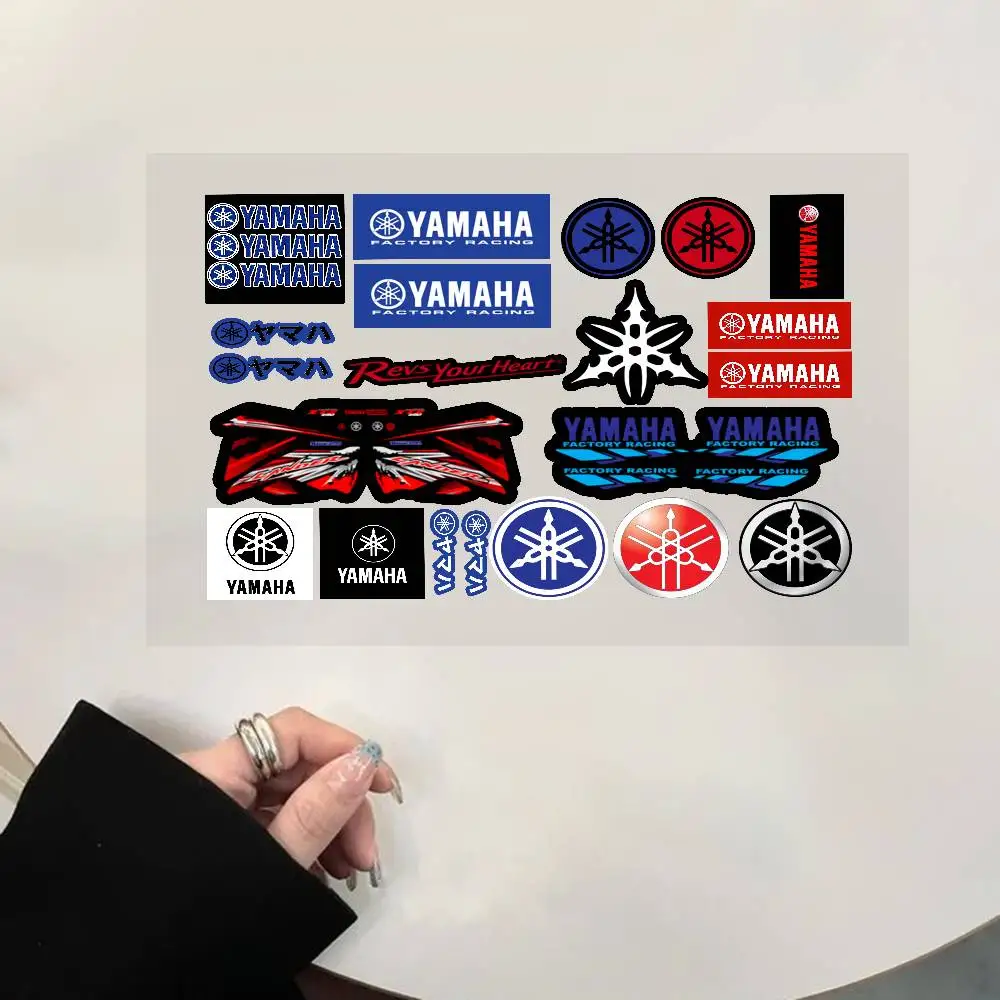 

Y-Yamaha Motorcycle Stickers For Logo Waterproof Reflective Body Helmet Decals Scratch Cover-ups Personalized Modification