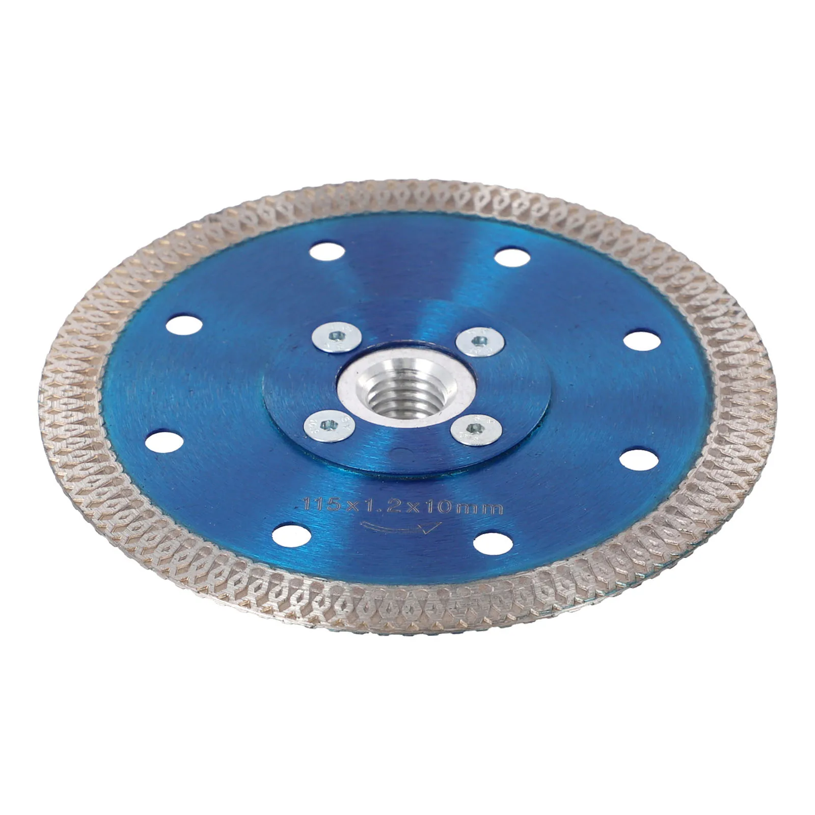 1Pc Lama per sega diamantata con flangia filettata 105/115/125mm Disco da taglio per piastrelle Porcellana Pietra Macchina da taglio Parti di utensili