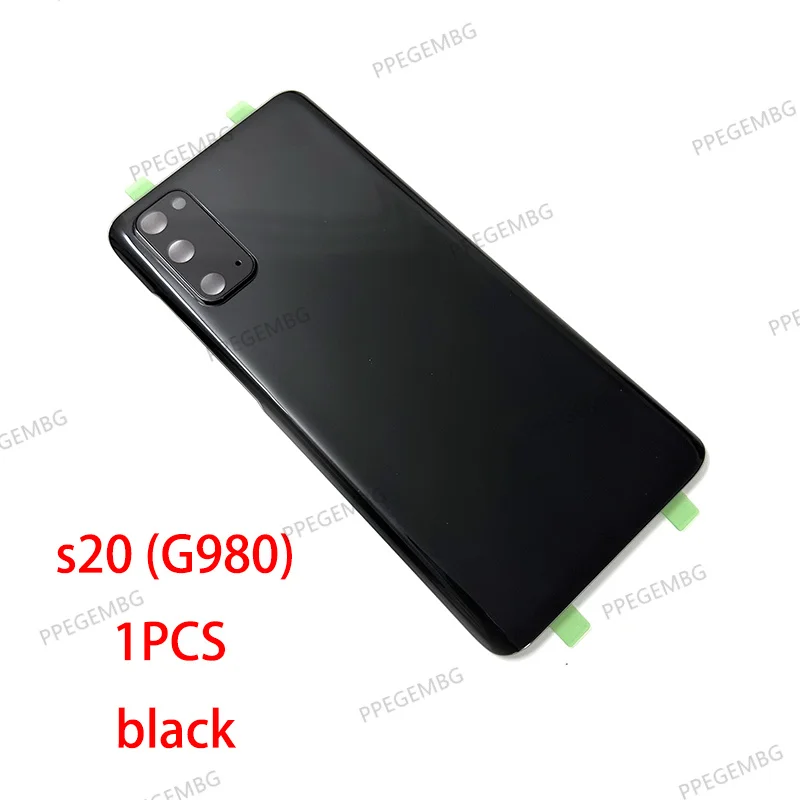 S20 Glas Voor Samsung S20 G980 SM-G980 Batterij Achterklep Achterklep Deksel Paneel Behuizing Behuizing Adhsive Camera Lens Reparatieonderdelen