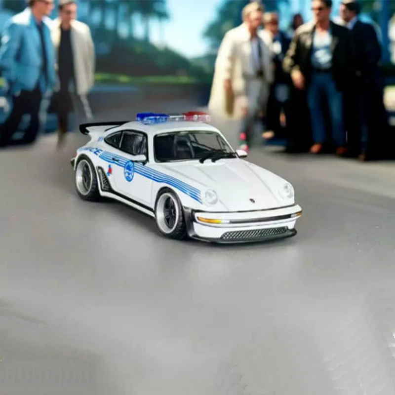 Diecast Original RM 1:64 Scale 911 930 Singer Convertible Simulation Alloy Car Model Display Collection Decoration