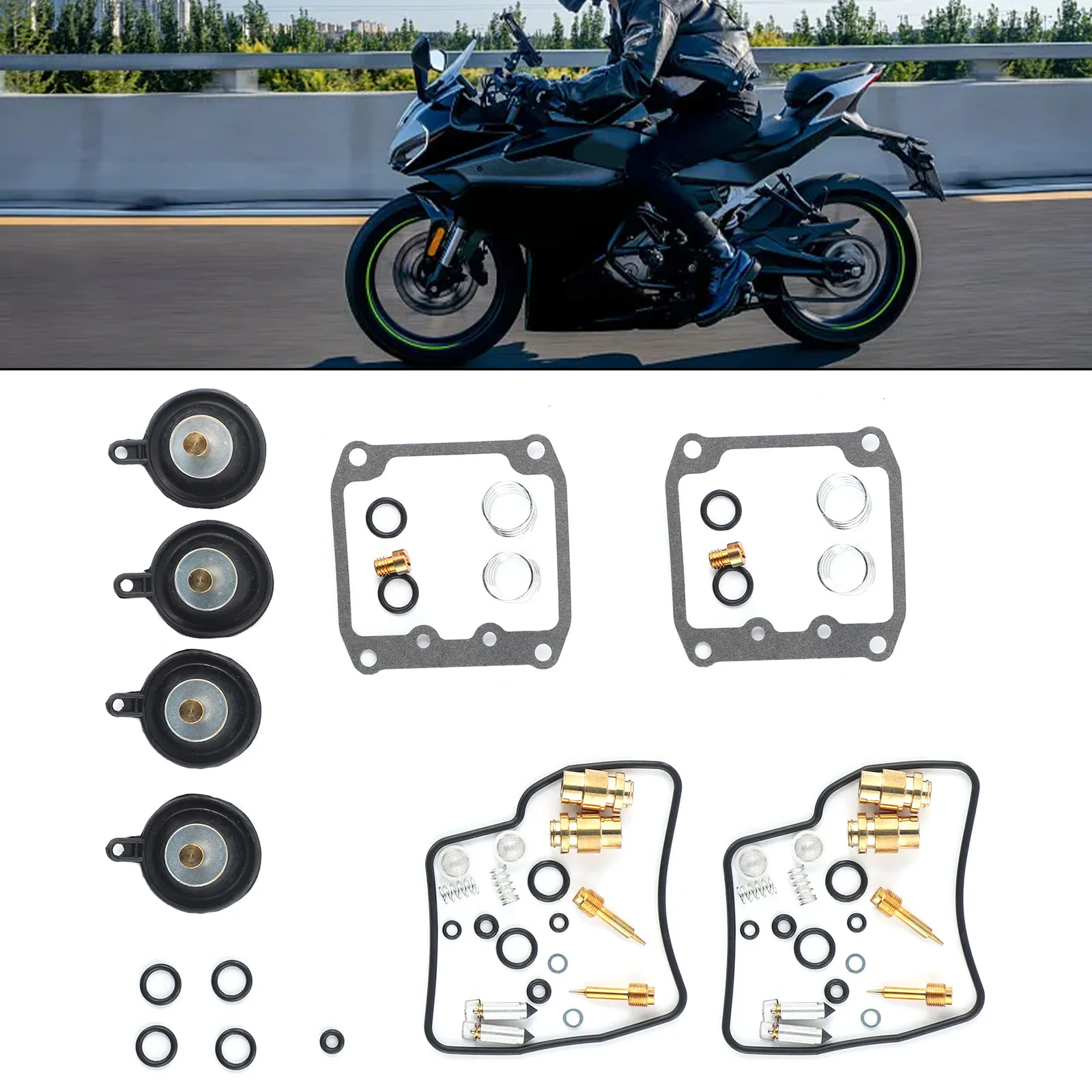 Jet Repair Kit Carburetor Repairkit Metal For Suzuki VS1400 For Suzuki VS800 For Suzuki VS800GL For Suzuki VZ800 Professional