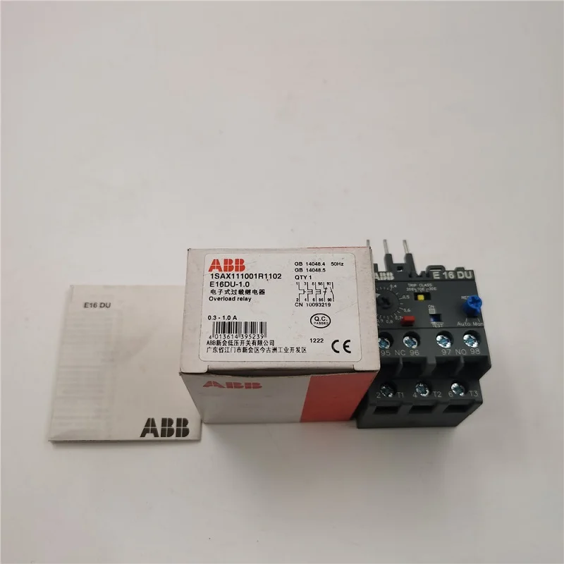 

ABB E16DU electronic overload relays E16DU-0.32 E16DU-1.0 E16DU-2.7 E16DU-6.3 E16DU-18.9