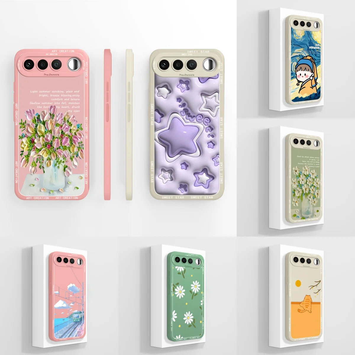 Case For Realme 16 5G Pretty Aesthetic Floral Soft Smooth Liquid Silicone Camera Protection Cover For Realme16 Fundas