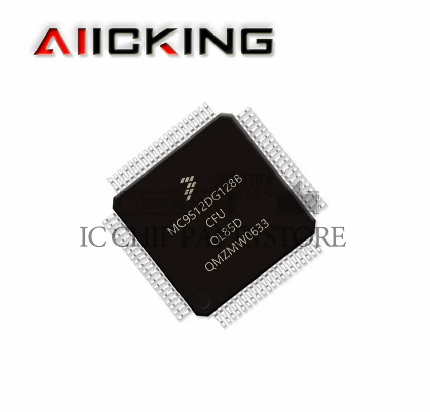 MC9S12DG128BCFU, QFP-80 MCU 16 비트 HCS12 CISC 128KB 플래시, 80 핀 PQFP, 정품 IC 칩, 재고 있음, 1 개