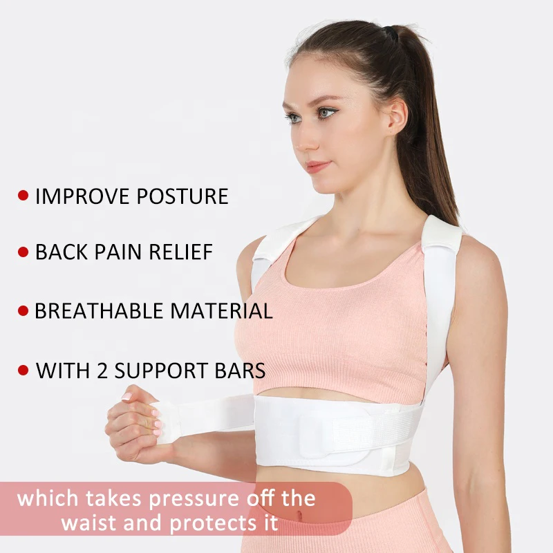 Back Support Posture Corrector Belt Adjustable Shoulder Clavicle Spine Support Belt Reshape Your Body Lumbar Brace Back Trainer