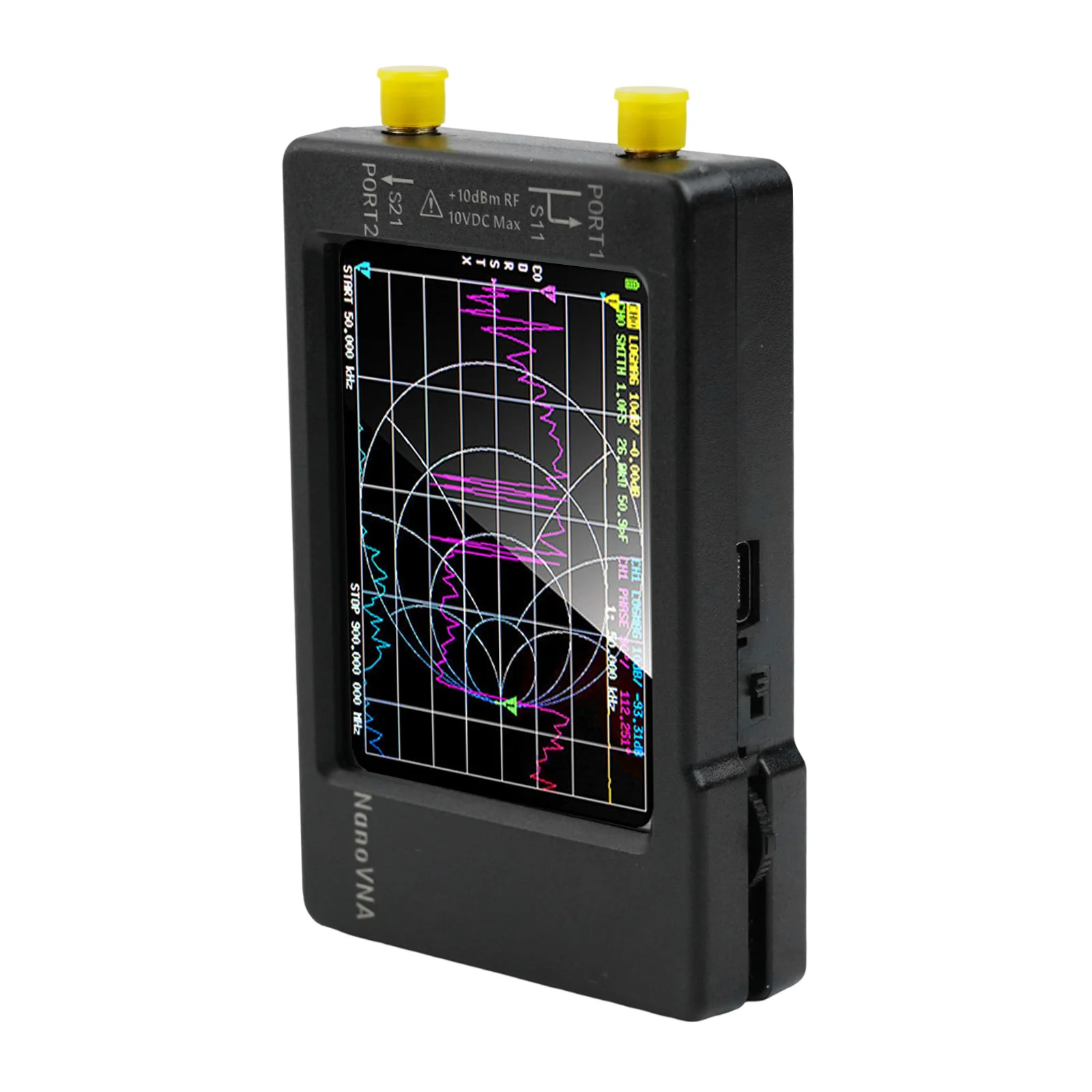 

Antenna Analyzer 10KHz Easy-to-install HF Measurements Network Sensitive Stylish Touch Screen Home High Quality