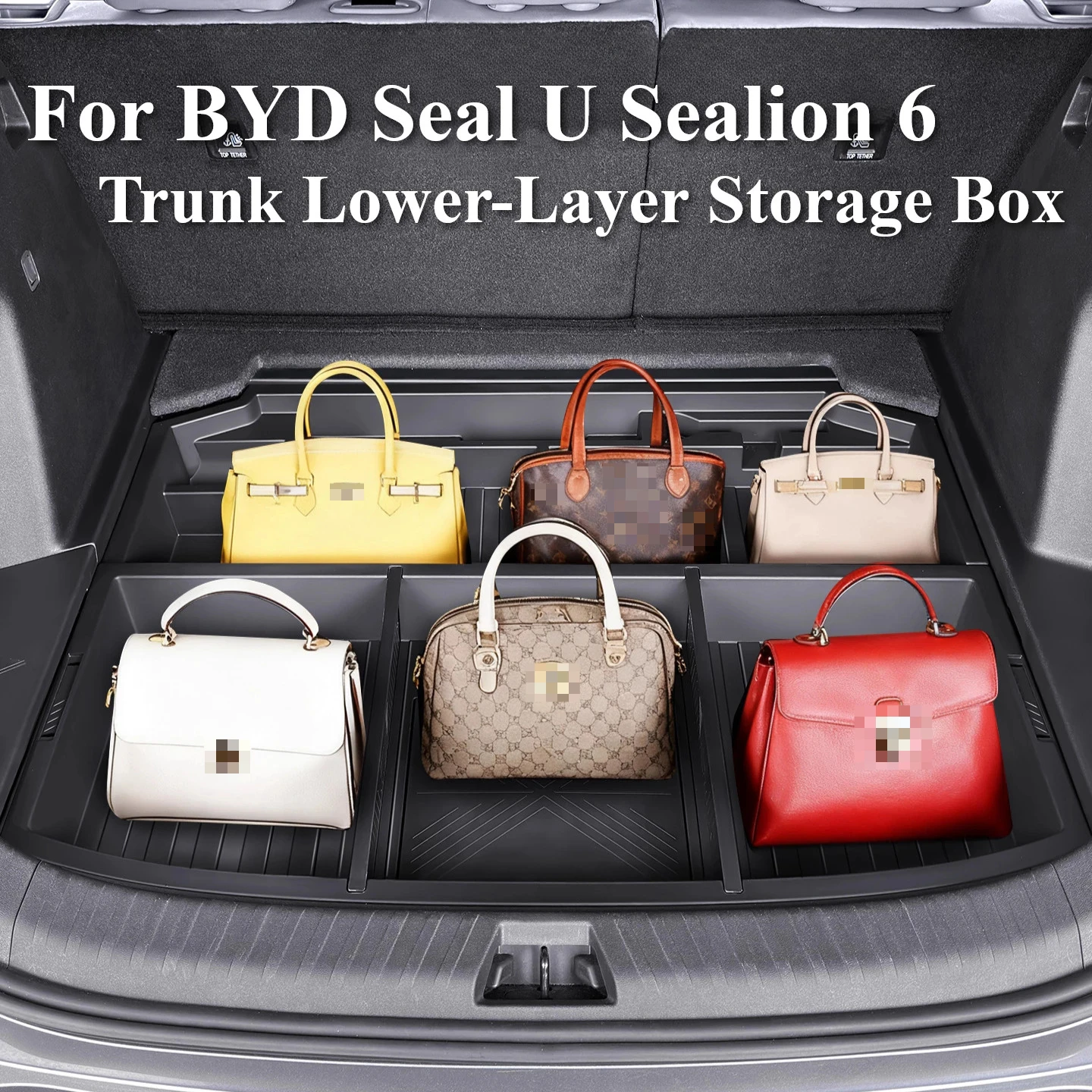 

For BYD Sealion 06 Seal U EV DM-i Car Trunk Storage Box Multi Function Organizer