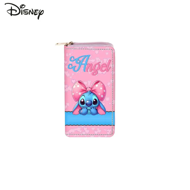 Stitch 2025 New Women's Long Wallet Fashionable and High-quality Women's Multi Card Bag Storage Cartoon Versatile Zero Wallet