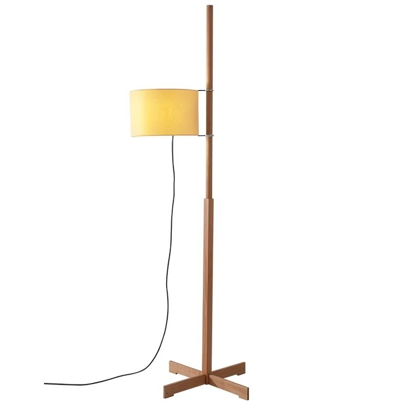 

Medieval floor lamp Japanese wabi wind living room next to the sofa B & B retro bedroom vertical table lamp