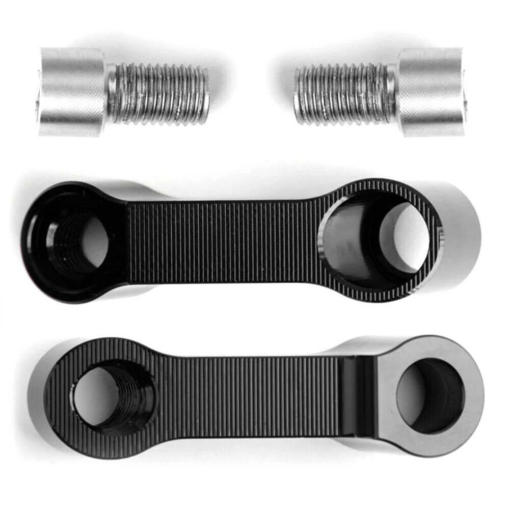 

2Pcs 10mm Motorcycle Rearview Mirror Mount Riser Extender CNC Adapter Bolts Kits