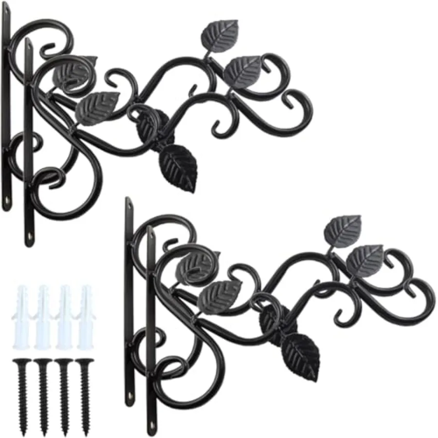 

4PCS Plants Hangers Outdoor Indoor Dr Wall Hooks for Hanging Plant Bracket Plant Hooks for Bird Feeder Wind Chime Lights Lanter