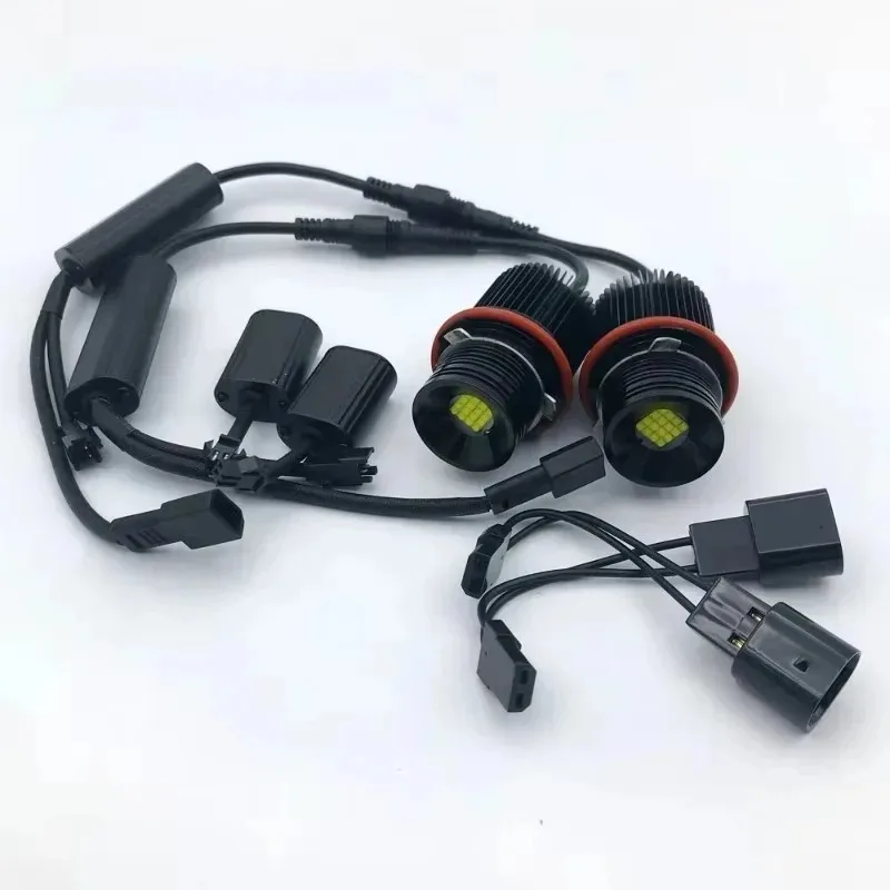 

Популярные 2 шт. светодиодные габаритные кольцевые лампы HALO Canbus с белыми углами для супер ярких светодиодов Sa E39 E53 E60 E61 X5 X3 E87