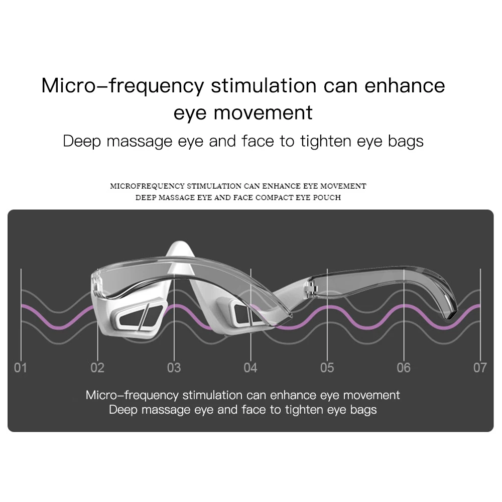 Augen massage gerät Rotlicht therapie lindert Augen ermüdung Augen massage brille Augen ermüdung massage gerät Schönheit entfernen Augen falten