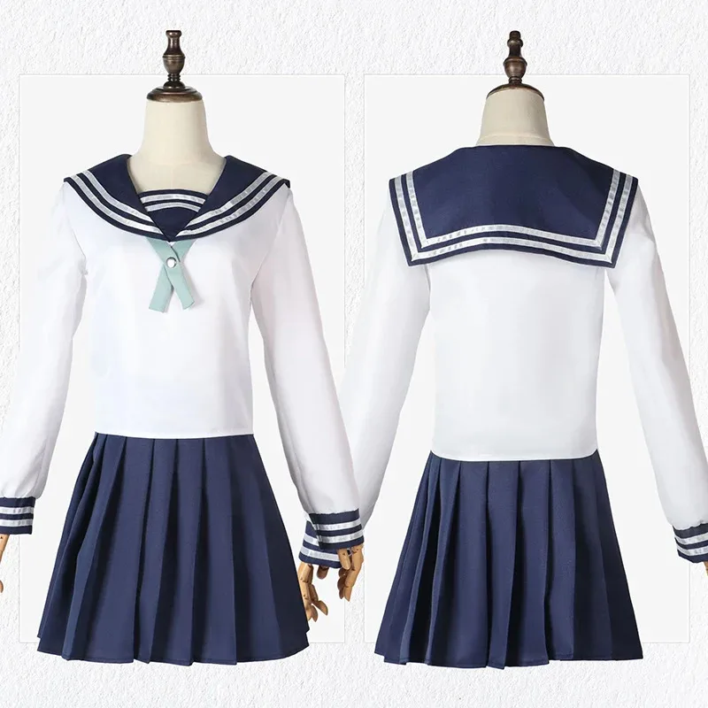 2025 Anime Jujutsu Kaisen Riko Amanai disfraz Cosplay JK falda de marinero uniforme escolar fiesta de Halloween carnaval mujeres pelucas vestidos