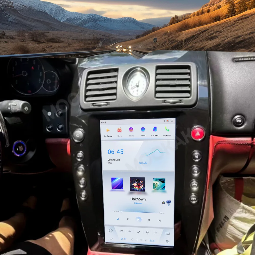 

13,9-дюймовый автомобильный радиоприемник для Maserati Quattroporte 2004-2012 с беспроводным CarPlay, Android Auto, мультимедийным плеером и GPS-навигацией