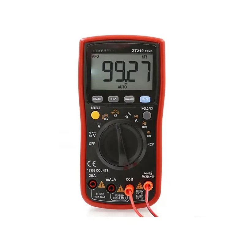

ZT-219 19999 Counts Digital Multimeter Auto and Manual Range NCV test Multimeter