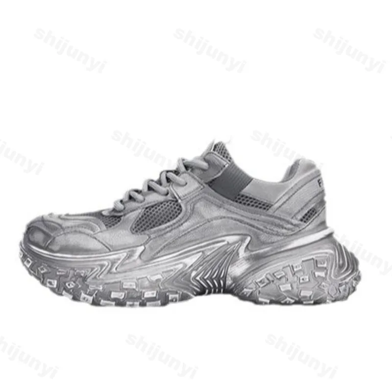 أحذية LiveDay الرجالية الكلاسيكية لزيادة الارتفاع للخريف العصرية مع قاعدة سميكة للأحذية الرياضية المكتنزة المريحة العصرية