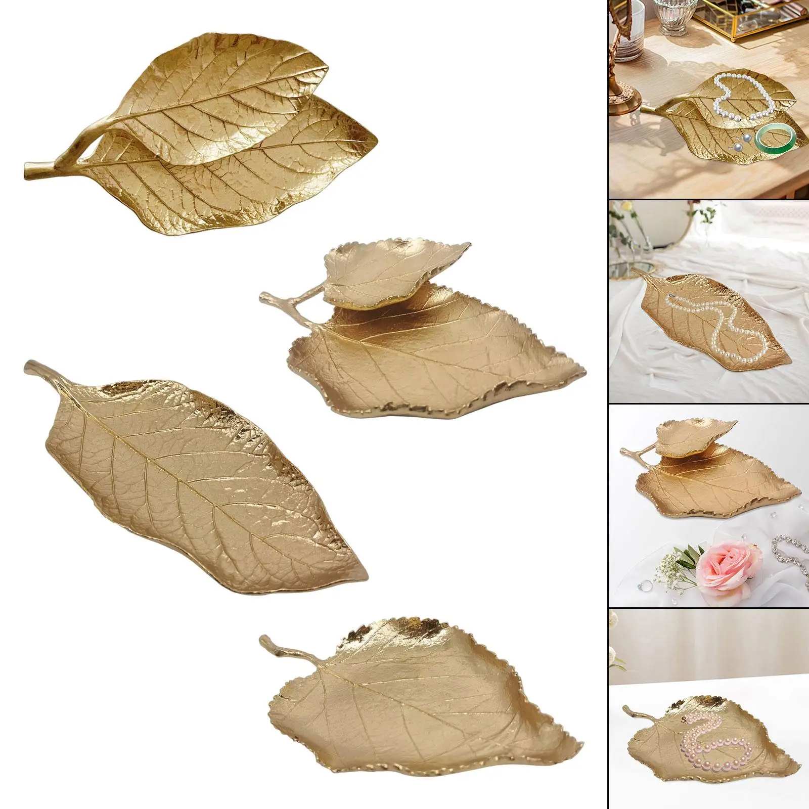 

Jewelry Display Plate Elegant Jewelry Trinket Tray for Earrings Home Bedroom