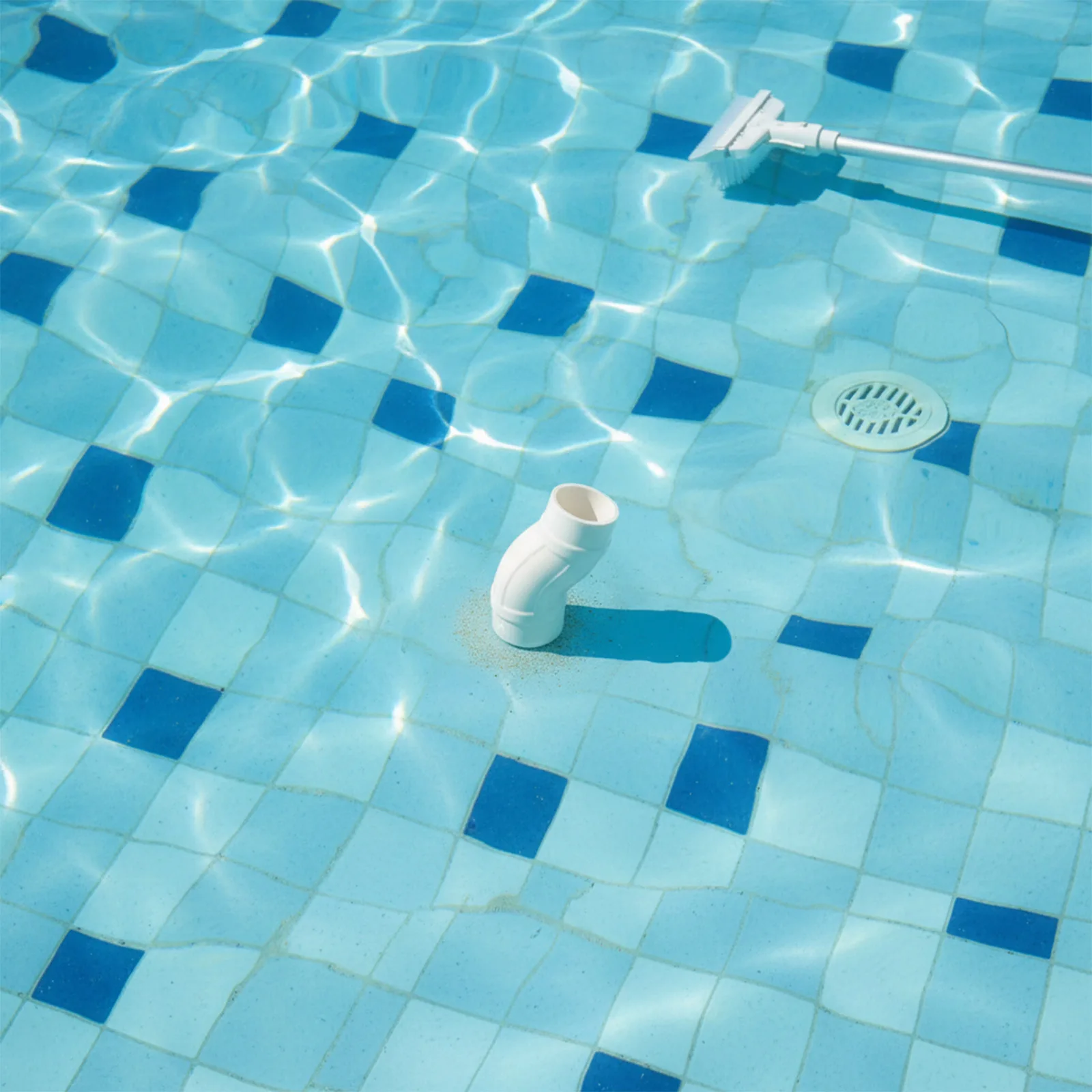 

White Pool Cleaner Elbow Easy Installation Pool Cleaner Parts Semi-flexible PVC Semi-flexible PVC 4 Pieces Set