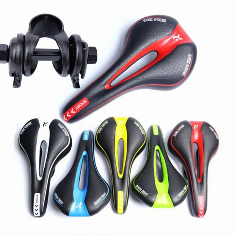 

Bicycle Saddle Mountain Road Bike Thicken Saddle Hollow Breathable Comfortable Soft Men Women Cycling Seat