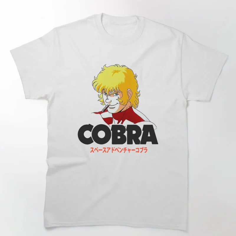 

0731 The Space Adventure Cobra Anime gift t shirt 100% cotton printed Graphic tee Y2K clothes Cartoon Sweatshirt All size Tops