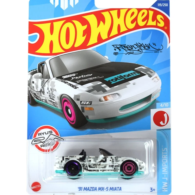 Hot Wheels Cars MAZDA SERIES 91 MAZDA MX-5 MIATA  RX-7 1/64 Metal Die-cast Model Collection Toy Vehicles