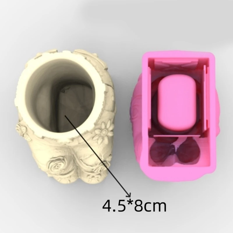 Силиконовая форма для цветочных горшков, сочная кашпо, форма для цементной глины, украшения для дома