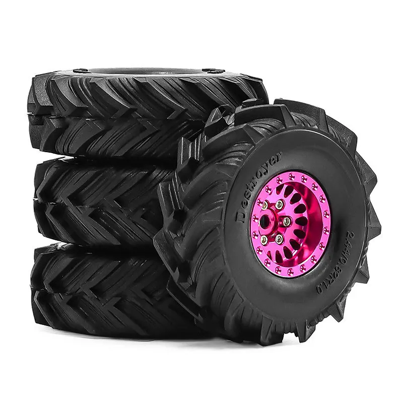 Set di Cerchi Beadlock 1.0 per Pneumatici Fuoristrada per Auto RC Crawler 1/24 Axial SCX24 FMS FCX24 Enduro24 AX24